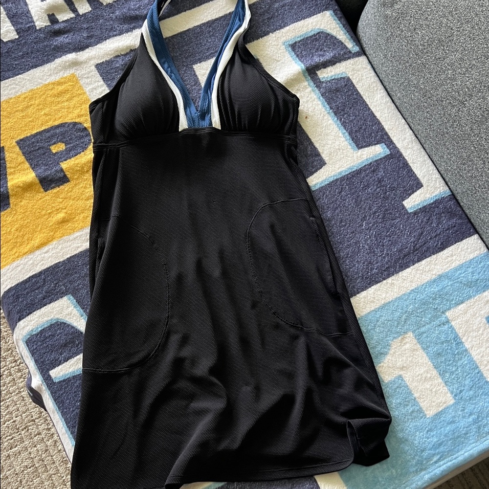 Tommy Bahama Black and Blue Mini Dress